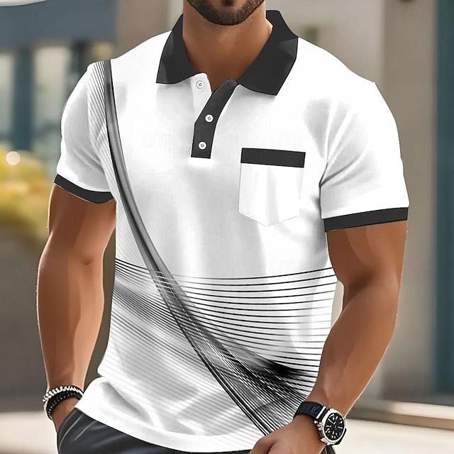 Geometric Line Polo