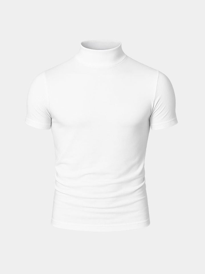 Jake | Solid Casual Turtle Neck T-Shrit