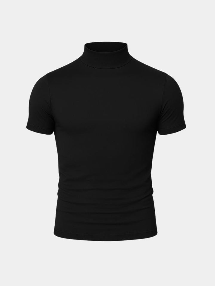 Jake | Solid Casual Turtle Neck T-Shrit