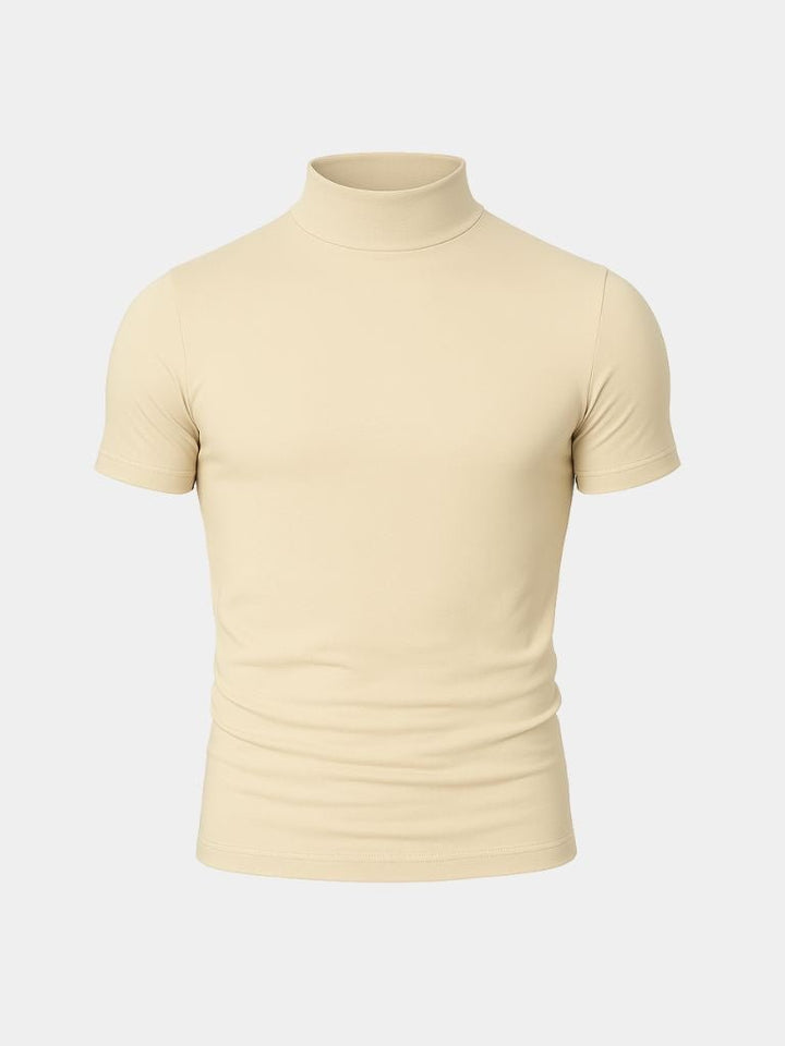Jake | Solid Casual Turtle Neck T-Shrit