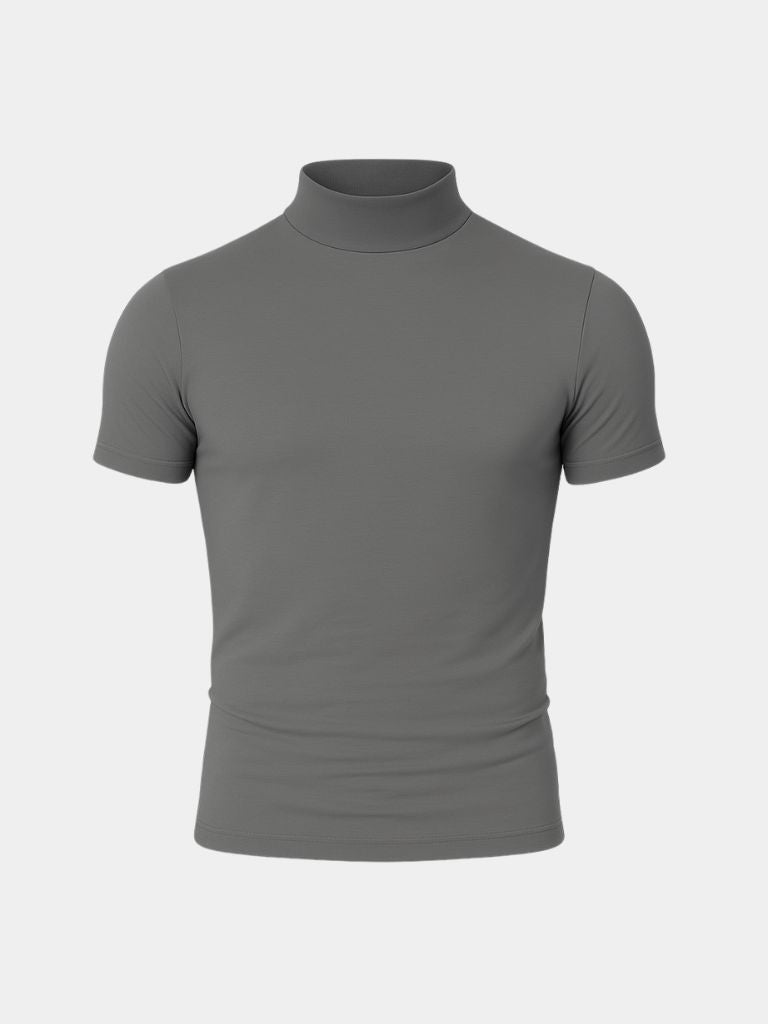 Jake | Solid Casual Turtle Neck T-Shrit
