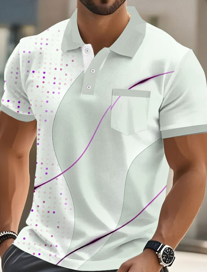 Geometric Line Polo