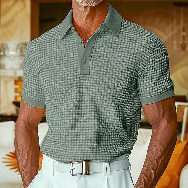 Golf Shirt Waffle Polo
