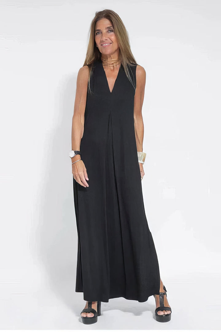Paula | Elegant long dress with matching cardigan