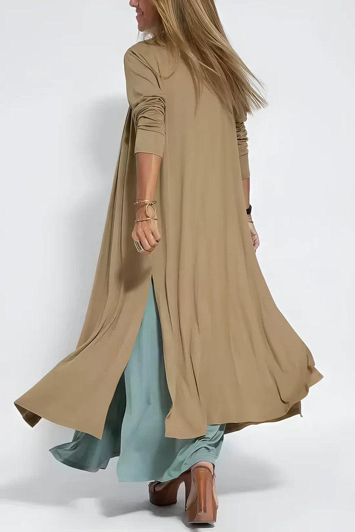 Paula | Elegant long dress with matching cardigan