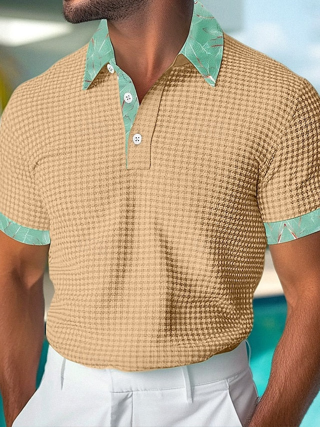 Golf Shirt Waffle Polo